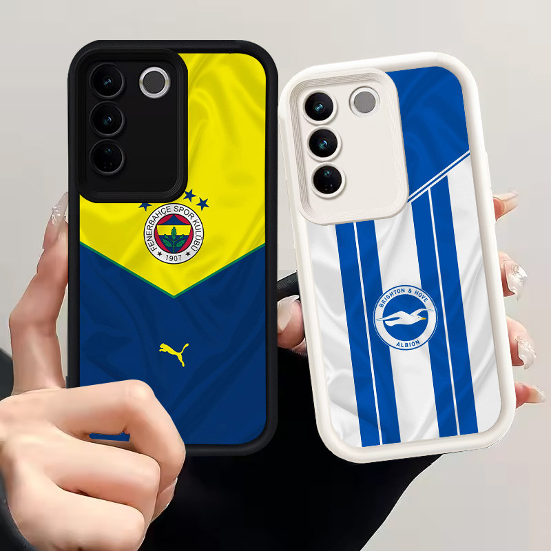 เคสสําหรับ VIVO V27E Y200e V27 Pro เคสซิลิโคน H-73 ทีมฟุตบอล