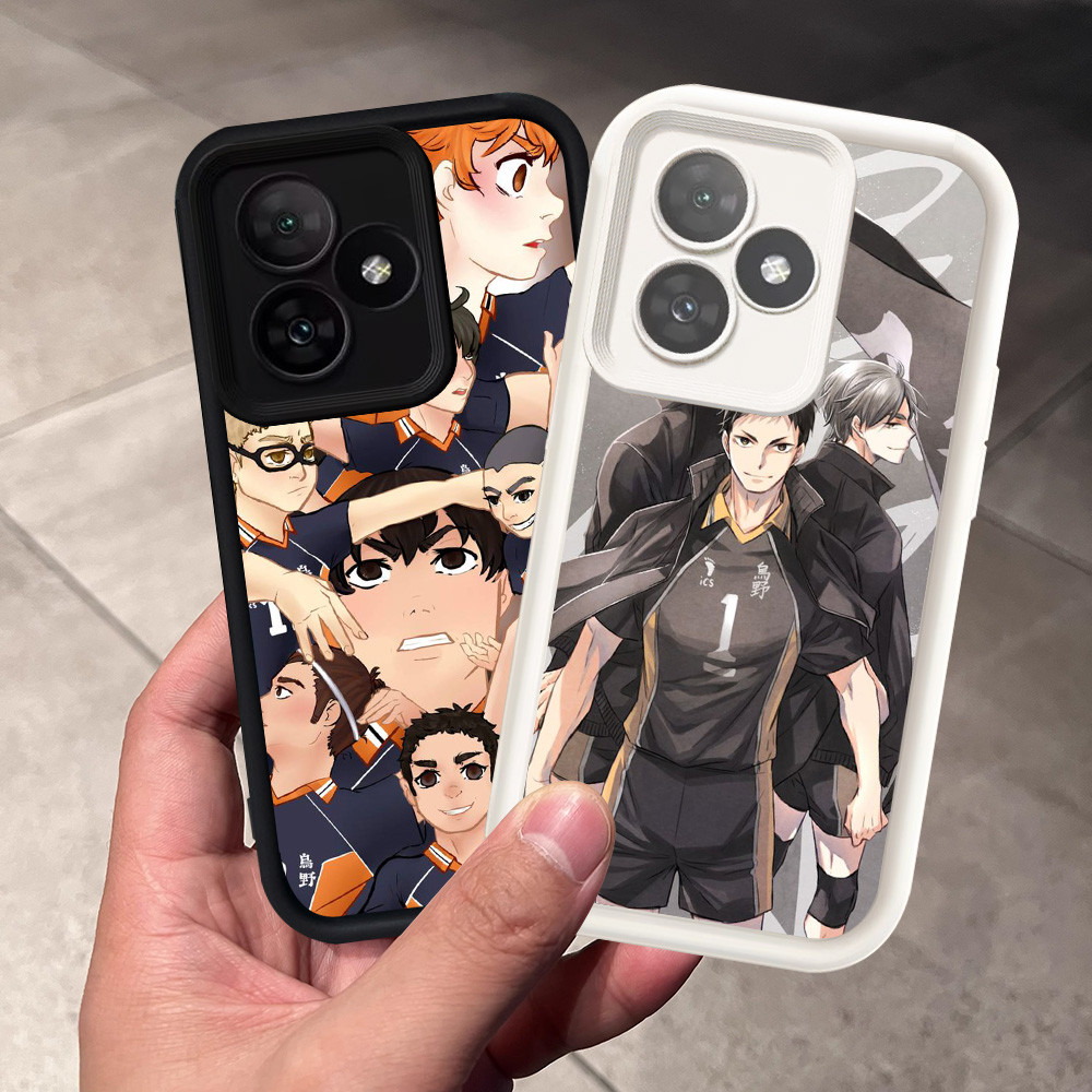 เคสสําหรับ Xiaomi POCO X5 F6 F5 Redmi 13 13X Turbo 3 5G เคสซิลิโคน H-42 Haikyuu