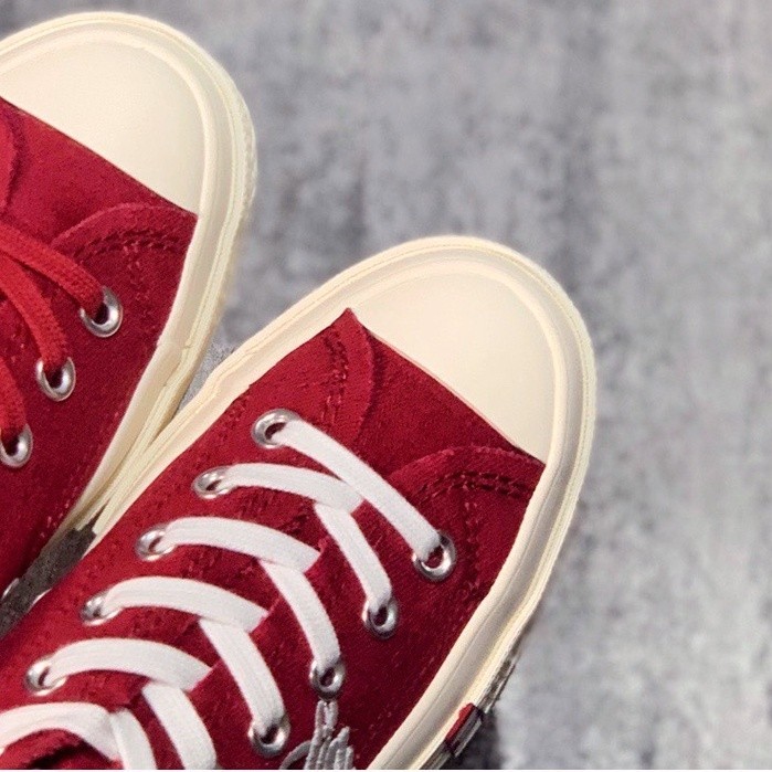 



 ♞,♘ผ้าใบลําลอง รุ่น Kith x Coca-Cola x Converse Chuck 70 Low-Top สีไวน์แดง ไซซ์ 36-44 รองเท้า