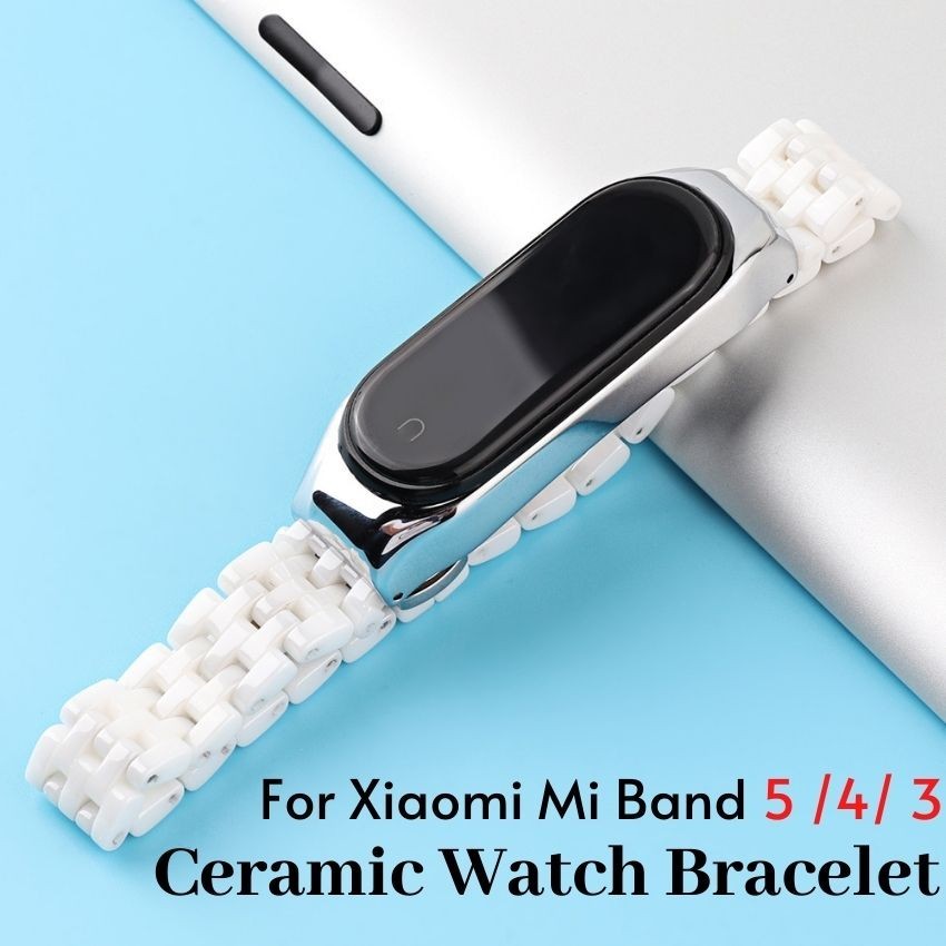 Mi Band 5 Ceramics Bracelet Strap Bands Compatible with Xiaomi Mi Band 4/3 Smart Watch Wristband Re