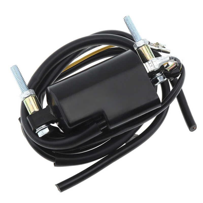 ❤ สีดำ12v คอย์จุดระเบิดจักรยานยนต์สำหรับ Honda Cb350f Cb400 Cb4