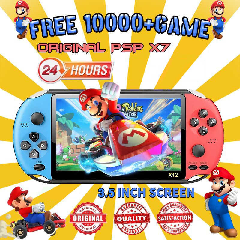มือถือเกมแบบพกพาคอนโซล 【ผู้ขายในท้องถิ่น】PSP X7 เกมมื