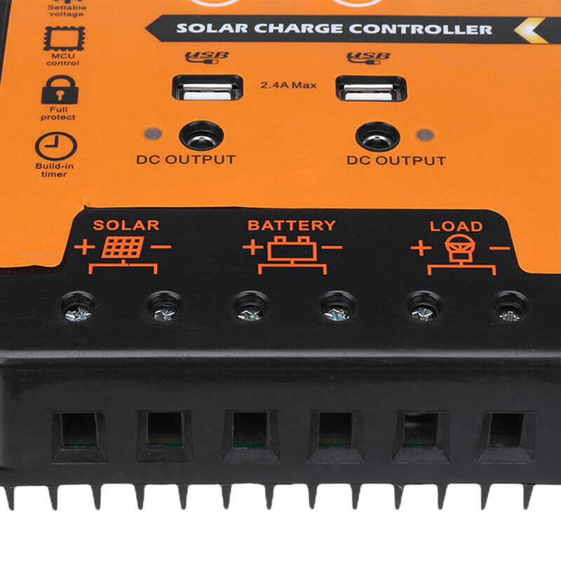 ❤ LANG MPPT Solar Charge Controller 12/24V 30/50/70A Battery Regulator Dual USB 5V LCD