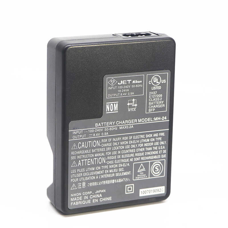 ➧ เครื่องชาร์จแบตเตอรี่กล้อง Nikon Mh-24 Mh24 En-El14 P7100 P7000 D5100