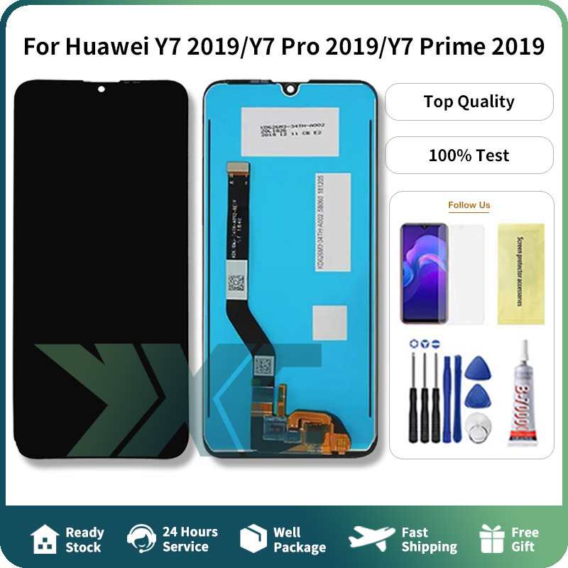 สําหรับhuawei Y7 2019 Y7 Pro 2019 Y7 Prime 2019 หน้าจอLCDเปลี่ยนจอแสดงผลLCD Ultra Clear