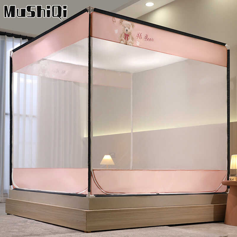 adult Princess Mosquito portable bedspread 5 feet, big 6 feet high elastic zipper mosquito net