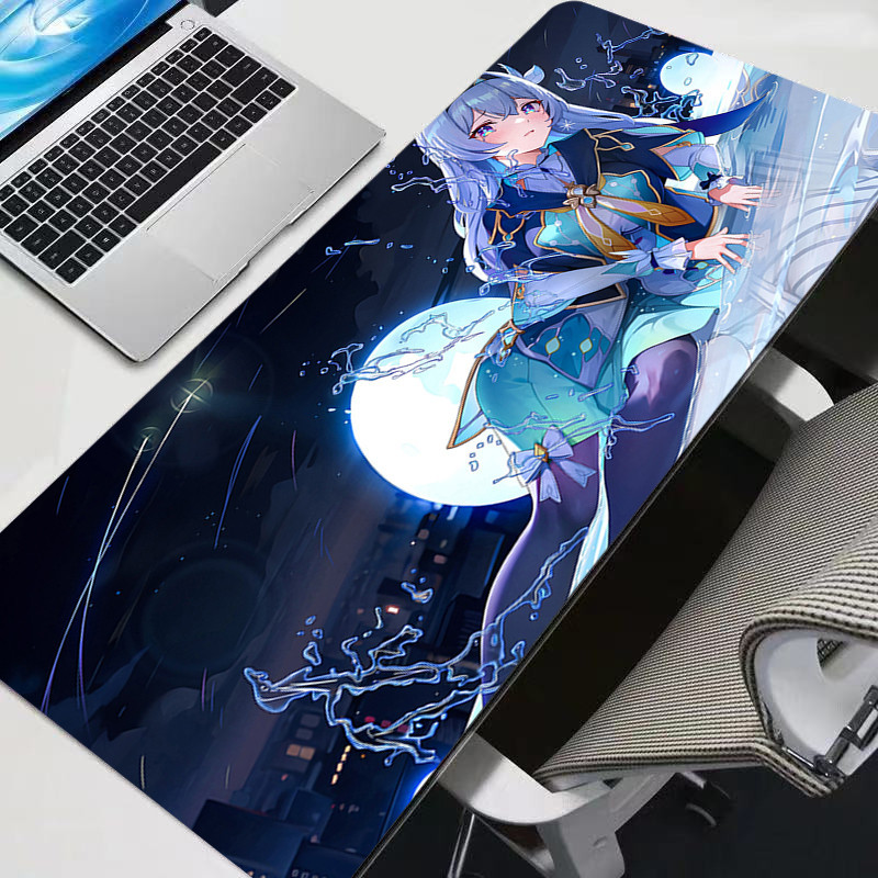 Honkai Star Rail Firefly แผ่นรองเมาส์การ์ตูนขนาดใหญ่ลื่นน่ารักอะนิเมะแผ่นรองเมาส์สําหรับเล่นเกมสาวแฟชั่นแผ่นรองโต๊ะคอมพิวเตอร์พรมคีย์บอร์ด