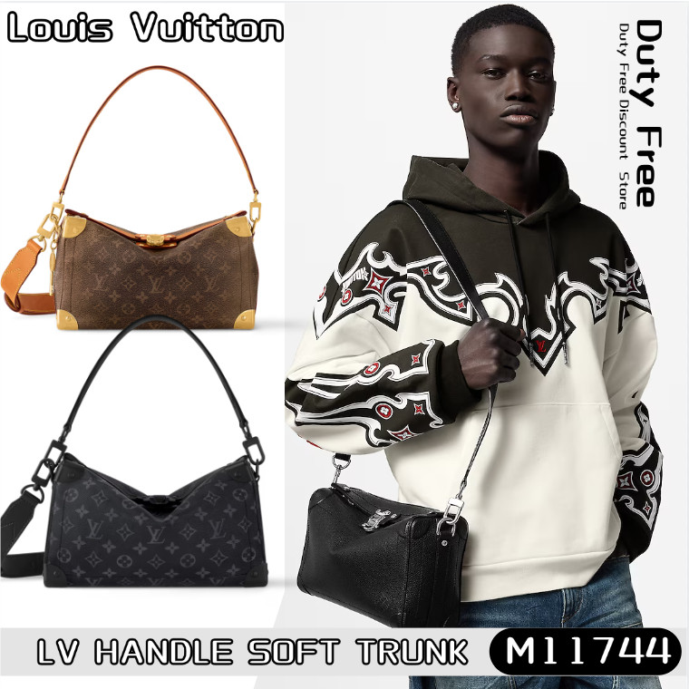 LV Men's Bags Louis Vuitton SOUL TRUNK EAST WEST Handbag หลุยส์วิตตองกระเป๋าสะพายผู้ชาย M11744