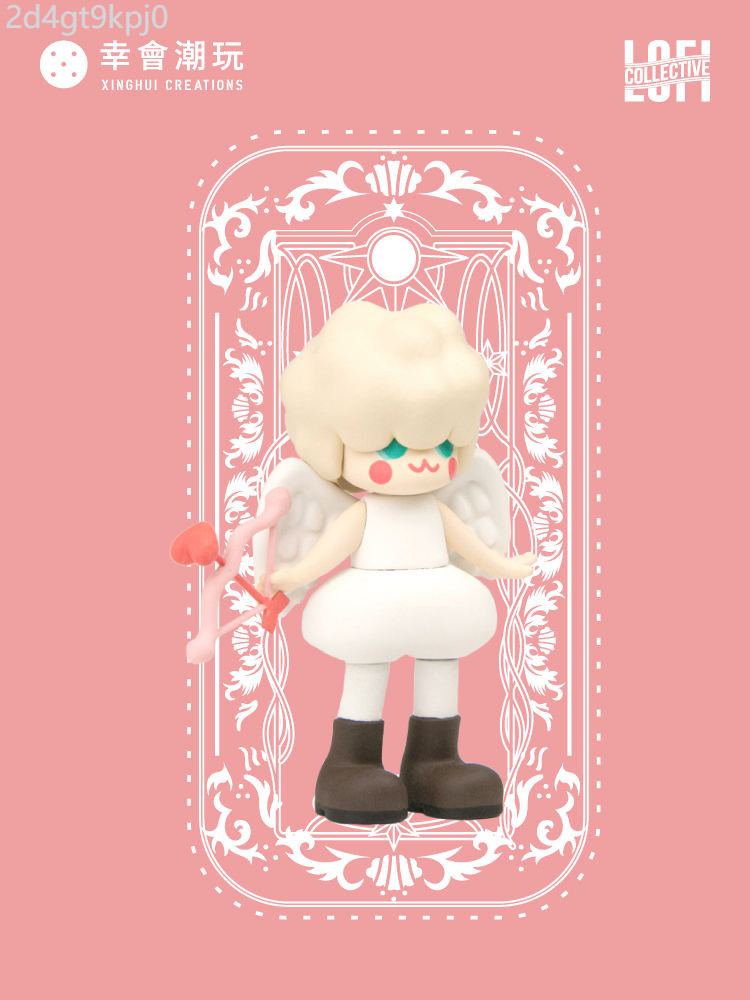 จุดสินค้า ♞,♘Xuhui ของเล่นอินเทรนด์ Lofi-Wolf Girl Tarot Card ซีรี่ส์กล่องผ้าตาบอดชุดอุปกรณ์ประกอบฉ