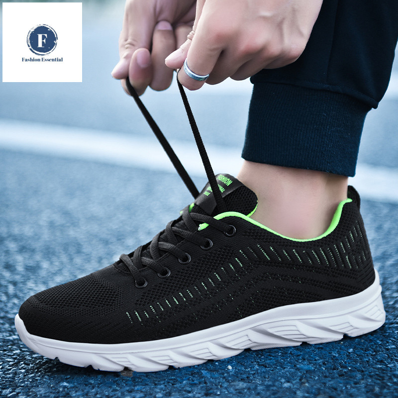ขนาด 38-46 รองเท ้ าผู ้ ชายตาข ่ าย Jogging รองเท ้ าสําหรับชายรองเท ้ าเดินรองเท ้ าผ ้ าใบตาข ่ าย Breathable รองเท ้ าผ ้ าใบขาย Kasut Bernafas ตาข ่ าย Lelaki