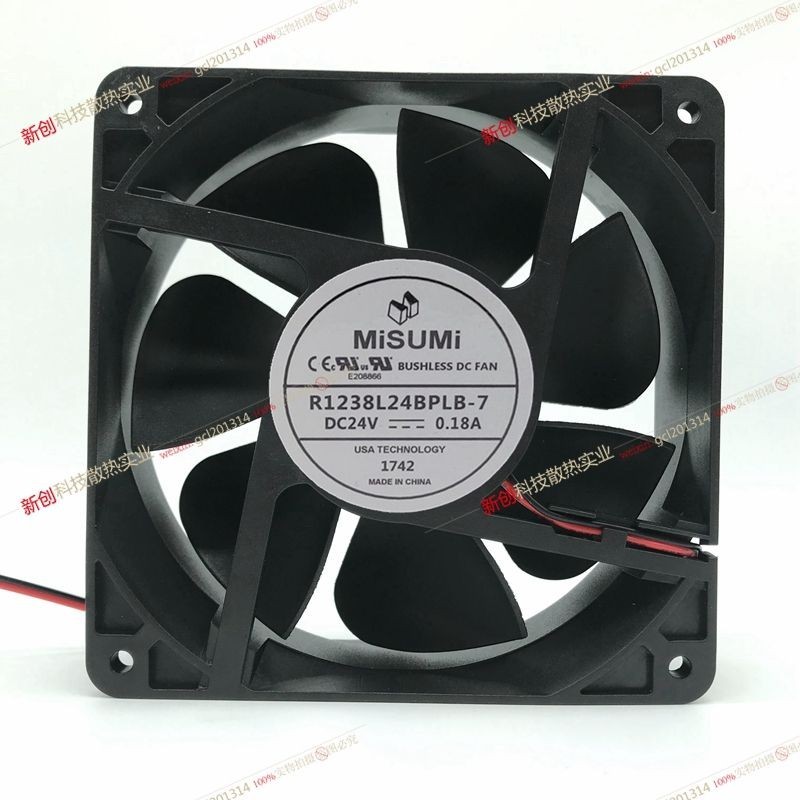 MiSUMi Mismi R1238L24BPLB-7/-W-7 24V 0.18A 12038 พัดลมระบายความร้อน