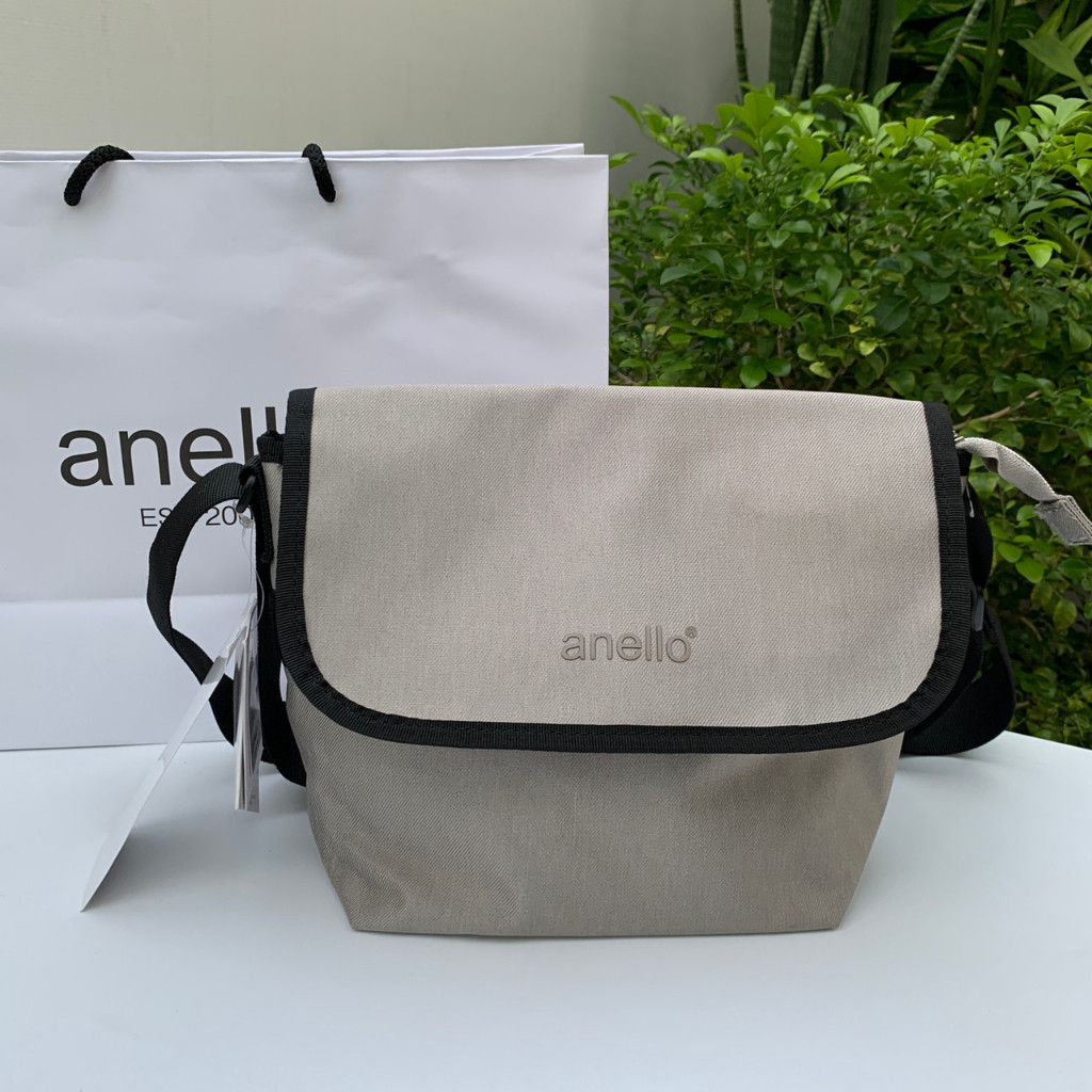 ♞anelloแท้100% (หิ้วShopมีถุงแบรนด์) Koten Shoulder Messenger Bag PL AT-C3058 กระเป๋าสะพาย ผ้ากันน้