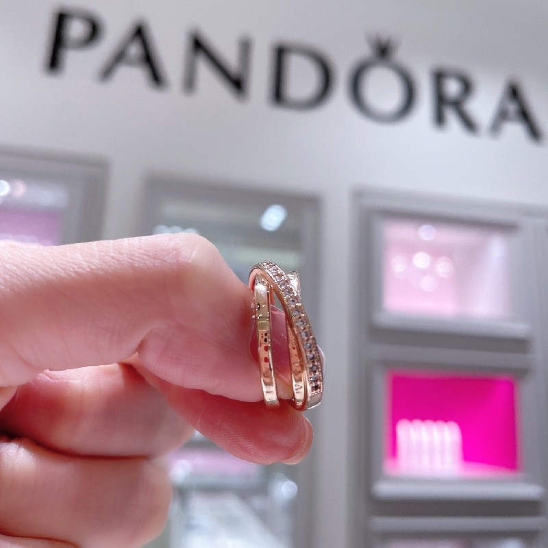 ♞,♘kuergasy Pandora แท้ แหวน pandora pandora ring S925 Silver แหวนผู้หญิง แหวนแฟชั่น ของขวัญวาเลนไ