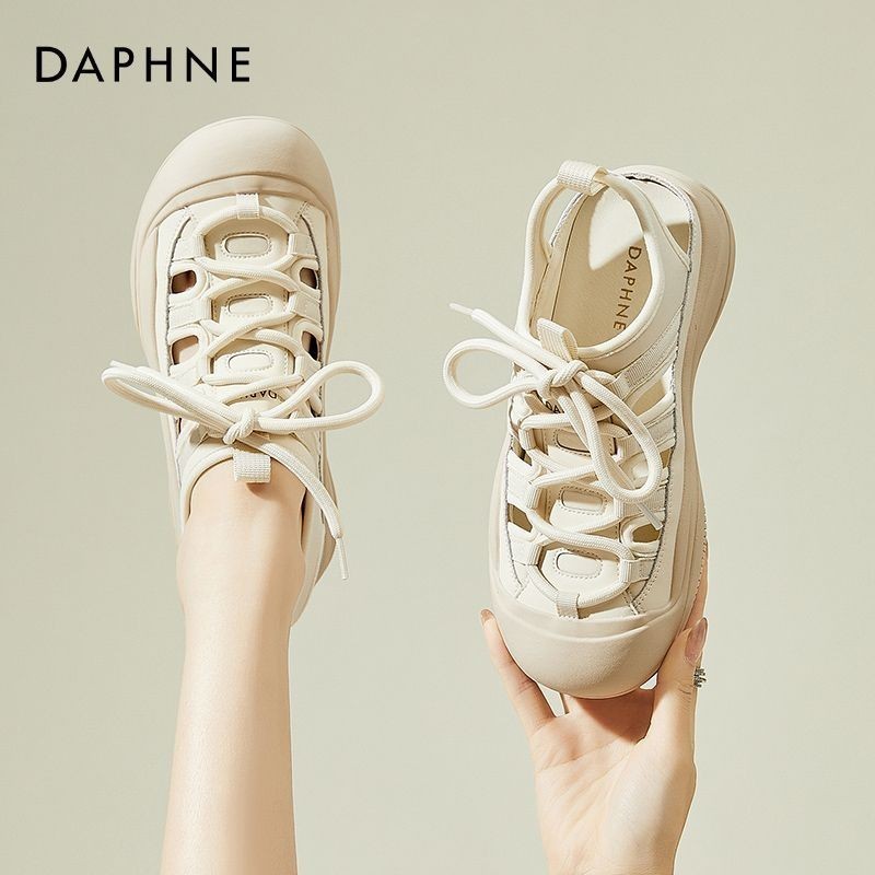 Daphne รองเท้ากีฬา ส้นหนา เหมาะกับเดินชายหาด แฟชั่นฤดูร้อน สําหรับผู้หญิง jaW1W1