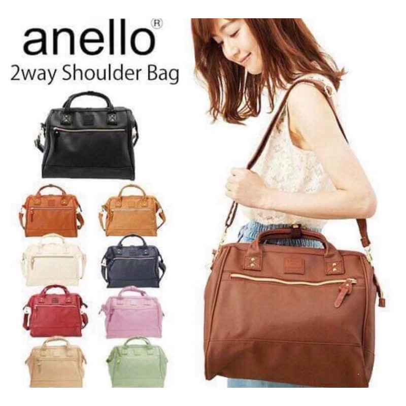 Original 100% Anello Pu leather Sling bag