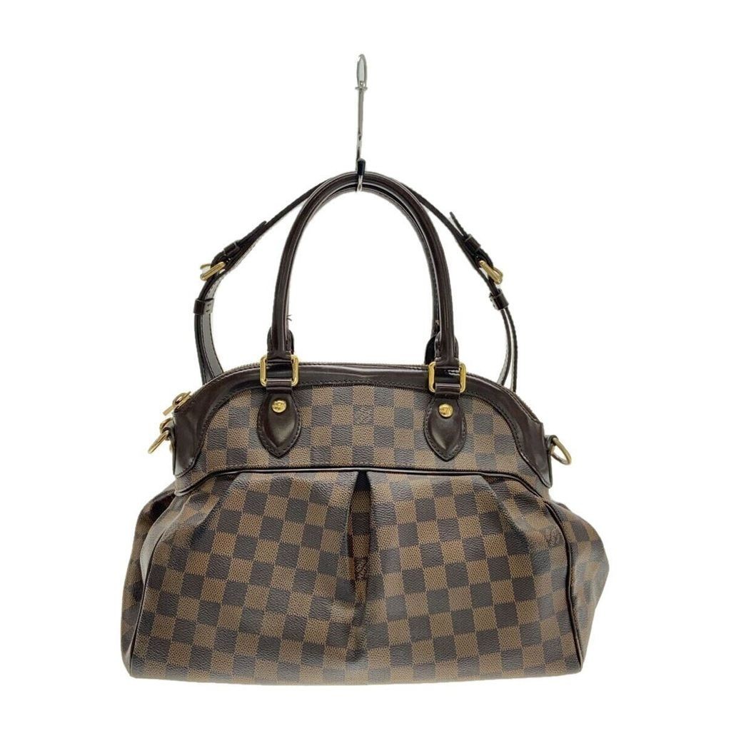 LOUIS VUITTON Handbag Trevi PM_Damier Eben_BRW PVC BRW with square thread Direct from Japan Secondh