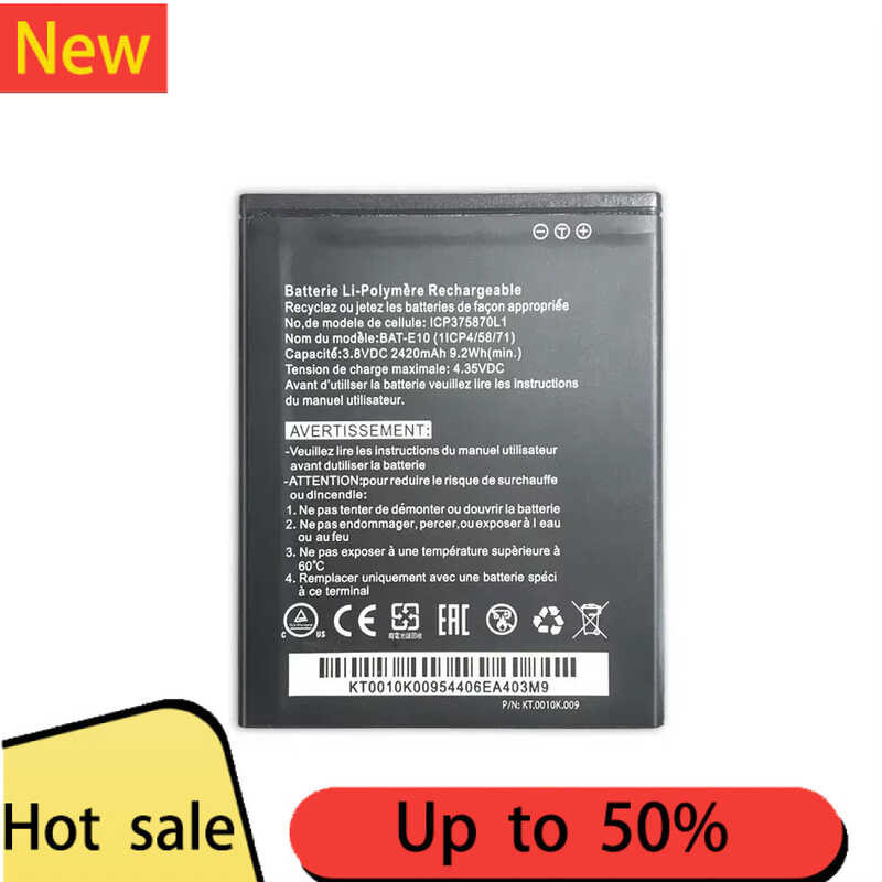 For Acer Liquid Z530 LTE T02 Z530S BAT E10 BAT-E10 (1ICP4/58/71) ICP9375870L1 BAT-E10 แบตเตอรี่ 2420
