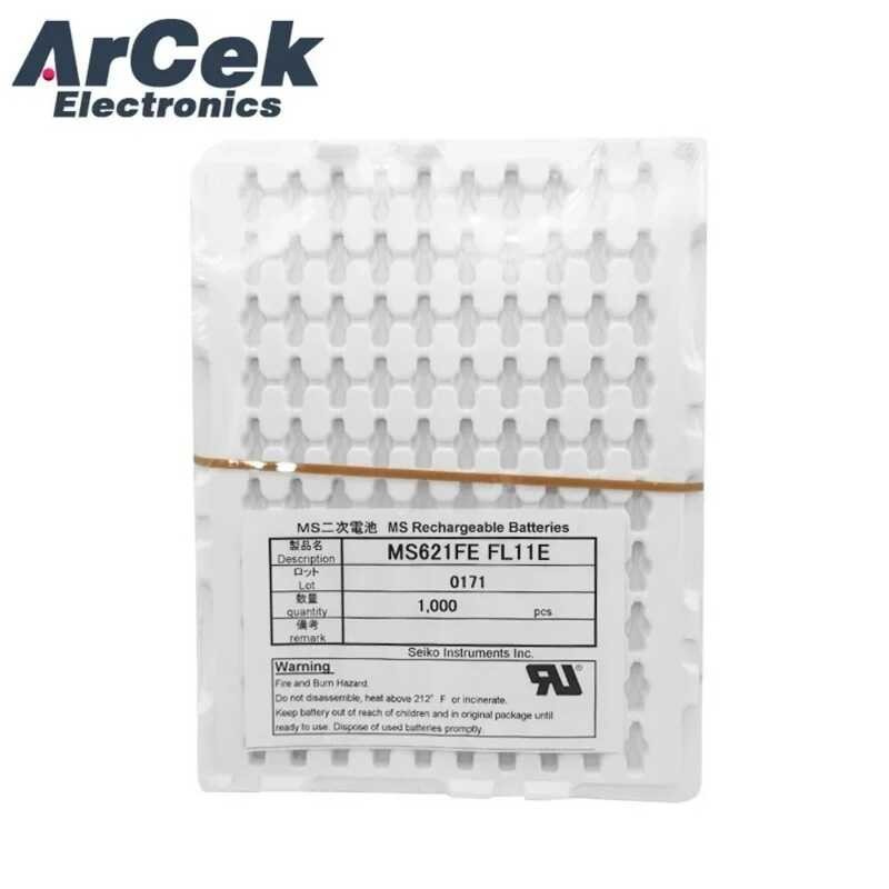 2ชิ้น Ms621fe-Fl11e สำหรับ Seiko ใหม่ MS 621Fe Ms621fe สามารถชาร์จได้แบตเตอรี่สำรอง3v