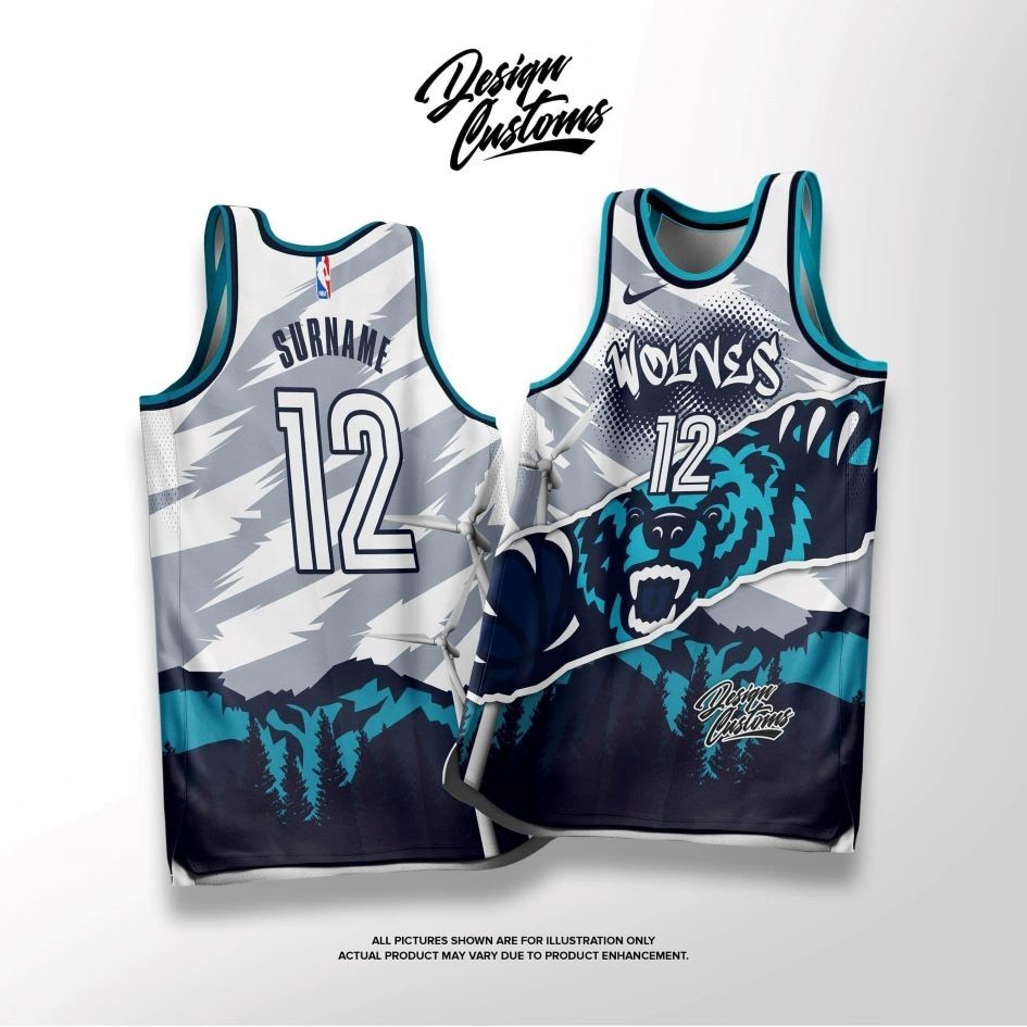 Miss Fafa-Basketball Jersey เสื้อชื่อและหมายเลขที่กําหนดเอง Terno Sublimation WOLVES 10 BASKETBALL J