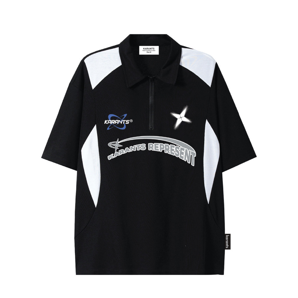 Racing Karants Local Brand Streetwear Form Oversize เสื้อโปโล