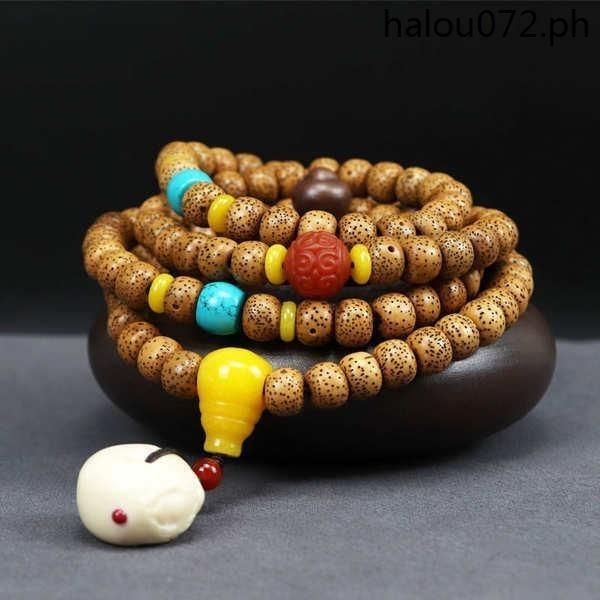 · Hainan Old Chen Seed Star Moon Bodhi Seed Bracelet 108 Beads First Month Men Women Bracelet Wenwa