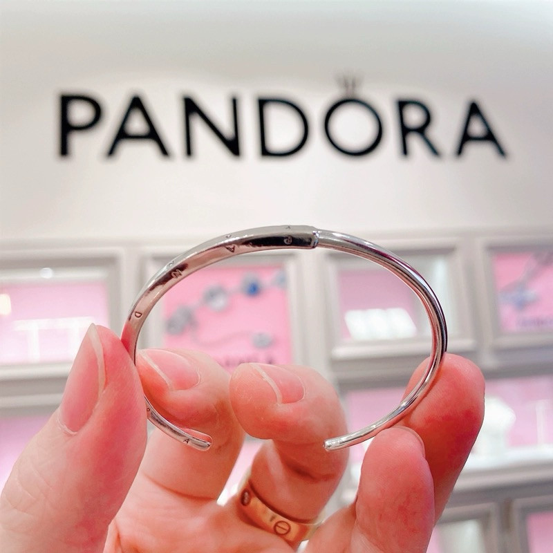 ♞ส่งจาก ที่ไทย Pandora ของแท้ เงิน925 กำไลข้อมือของขวัญสำหรับคนพิเศษ ของแท้ 100% กำไลข้อมือ