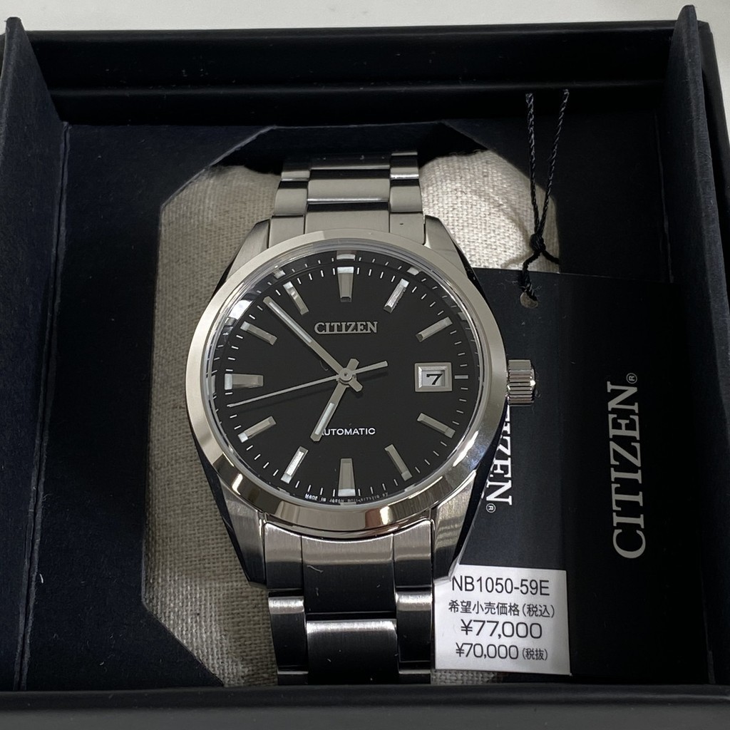 [AuthenticDirect from Japan] CITIZEN NB1050-59E Unused Automatic Sapphire glass Black SS Men Wrist