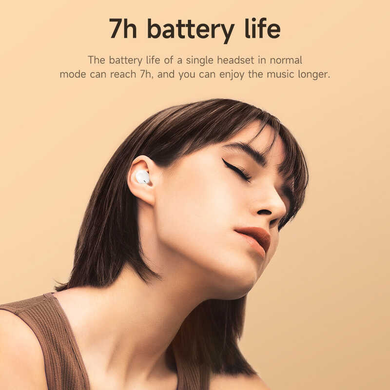 HOCO 100% Original Eq3 TWS Bluetooth Earphone Bt5.3 True Wireless Earbuds Transparent Case Intellig