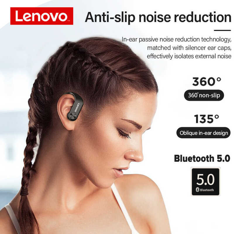 Lenovo Livepods Lp7/Lp75 TWS Bluetooth 5.0 Earbuds Ear Hook Headphone Wireless Sports Earphone Ipx5 