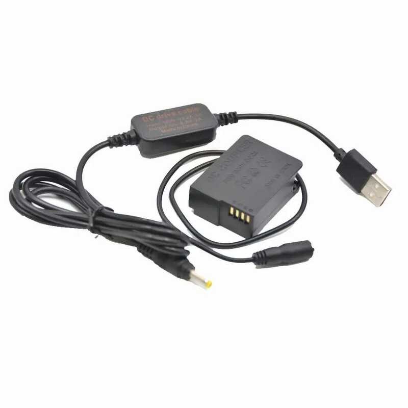 ❤️ สายไฟ USB PLUS Dmw-Blc12แบตเตอรี่เลียนแบบ Dmw-Dcc8 DC Coupler สำหรับพานาโซนิค Dmc-Gh2 Gh2k G