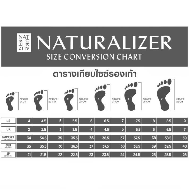 [จัดส่งฟรีฟรี] NATURALIZER ❤ รองเท้า Border รุ่น Nac22