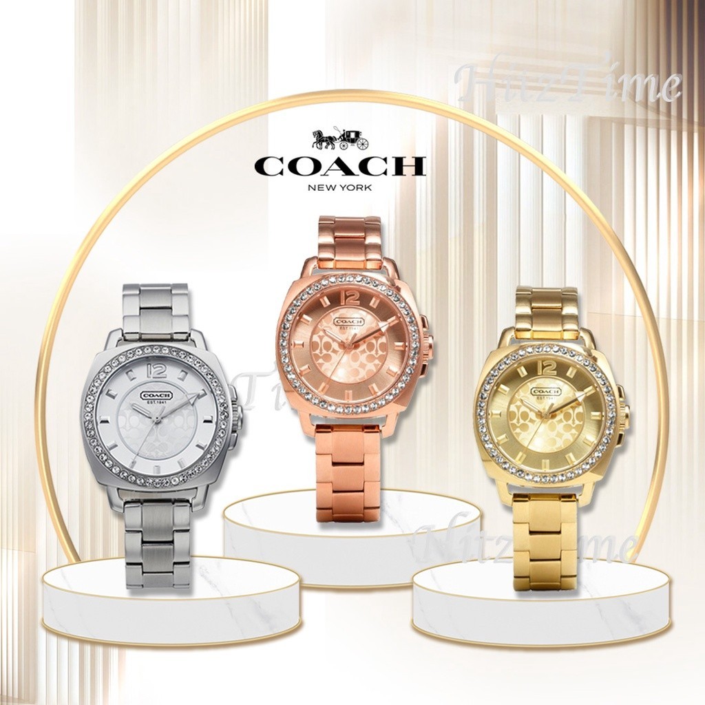 ♞นาฬิกา COACH นาฬิกาข้อมือผู้หญิง แบรนด์เนม ของแท้ รุ่น 14501701 COACH นาฬิกาข้อมือ Watch โค้ช นาฬิ