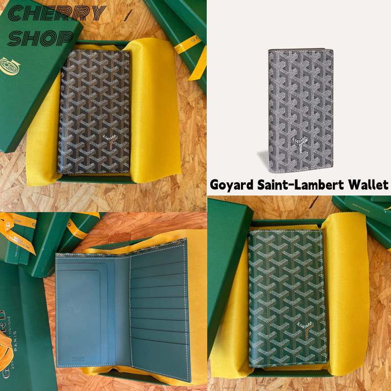 ♞โกย่า Goyard Saint-Lambert Walletกระเป๋าสตางค์ผู้ชายกระเป๋าสตางค์ใบยาว