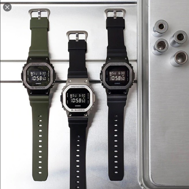 



 ♞,♘Casio G-Shock นาฬิกาข้อมือผู้ชาย GM-5600,GM-5600-1,GM-5600B-1,GM-5600B-3,GM-6900-1,GM-6900B