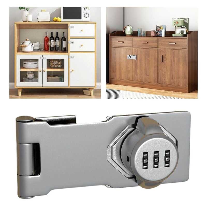 Almencla Cabinet Door Lock Household Password Lock Cupboard Drawer Lock For Pet Doors S s