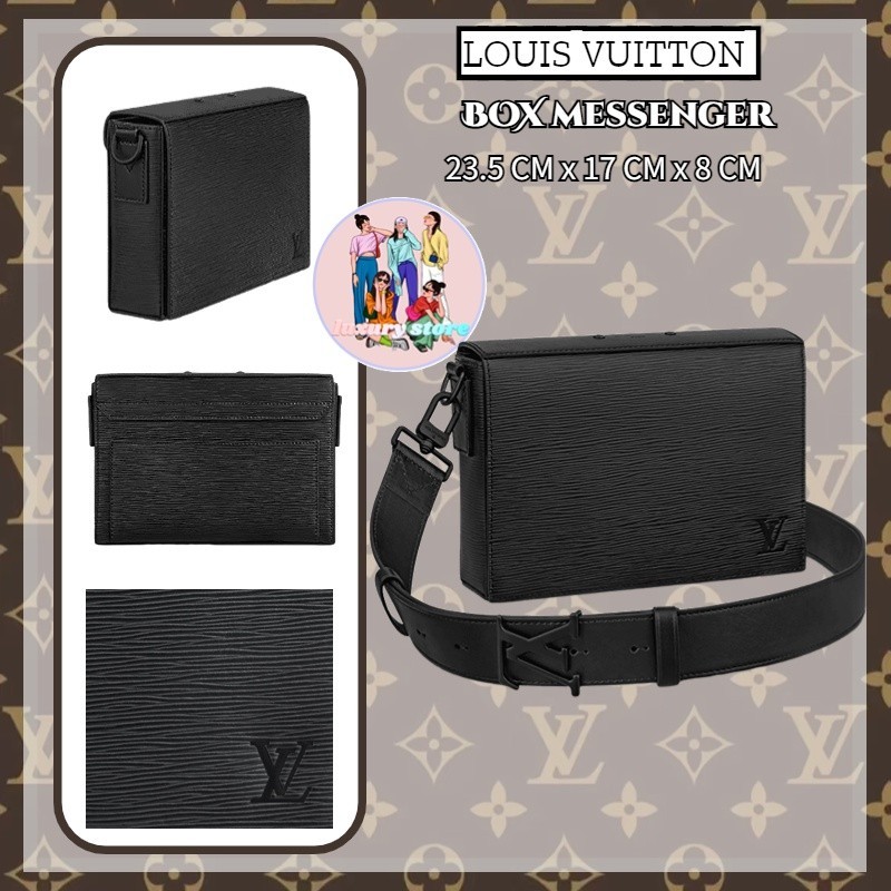 ♞หลุยส์วิตตอง  Louis Vuitton BOX messenger bag/กระเป๋าผู้ชาย/box bag/ล่าสุด/ยุโรปแท้100%