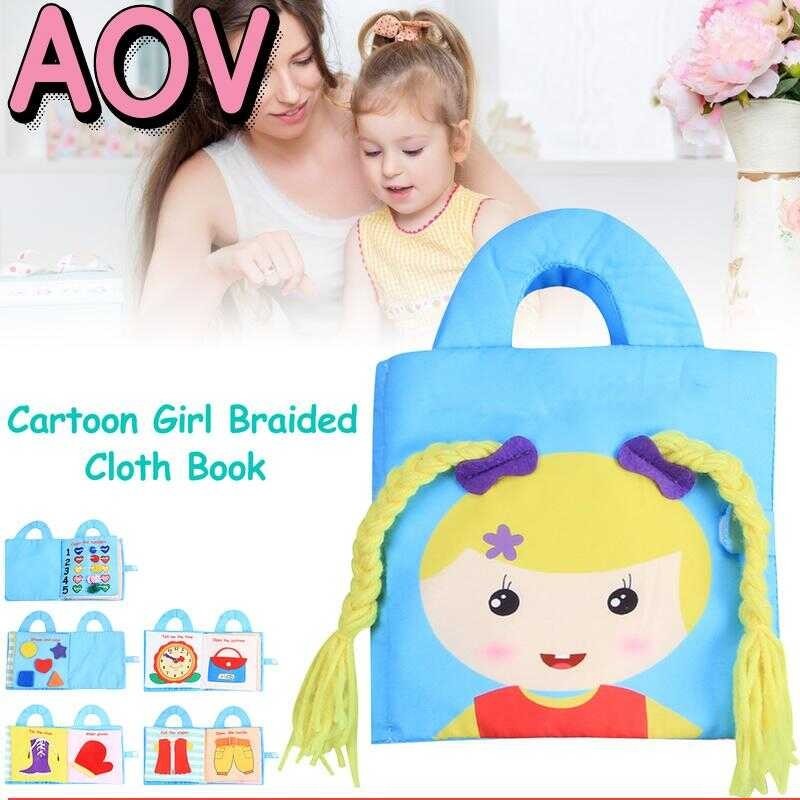 Quiet Book Soft Cotton Cloth Quiet Book Washable Stroller Book Toys Early Educational Baby Quiet Bo