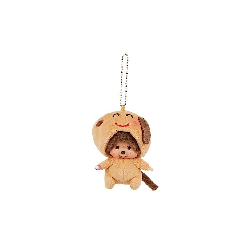 ส่งตรงจากญี่ปุ่น Sekiguchi Inusutoya X Monchichi พวงกุญแจ Ss หน้าใหญ่ Inu monchhichi keychain 23127