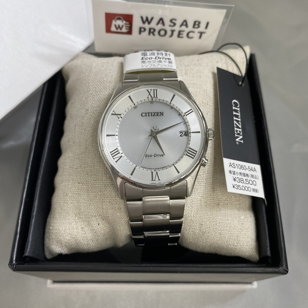 [AuthenticDirect from Japan] CITIZEN AS1060-54A Unused Eco Drive Sapphire glass Silver SS Analog Me