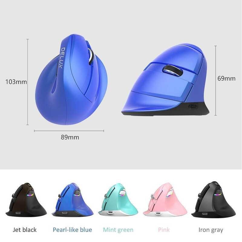 M618 Delux Mini เมาส์บลูทูธมีไฟ ชาร์จได้ เมาส์บลูทูธ book android