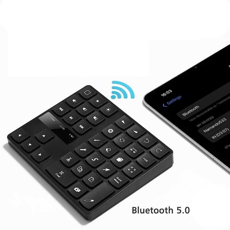 Keyboard Bluetooth Keypad for Procreate, and Drawing Shortcuts Graphic