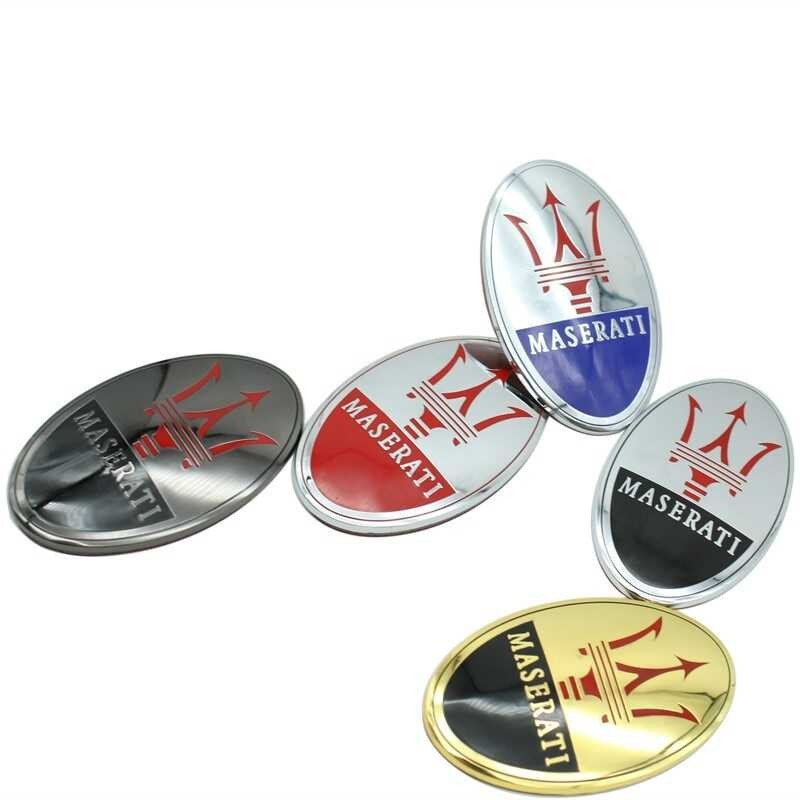 ❤ Metal Car Front Hood Emblem Badge Stickers For Maserati Ghibli Granturismo Watch Coupe Levante