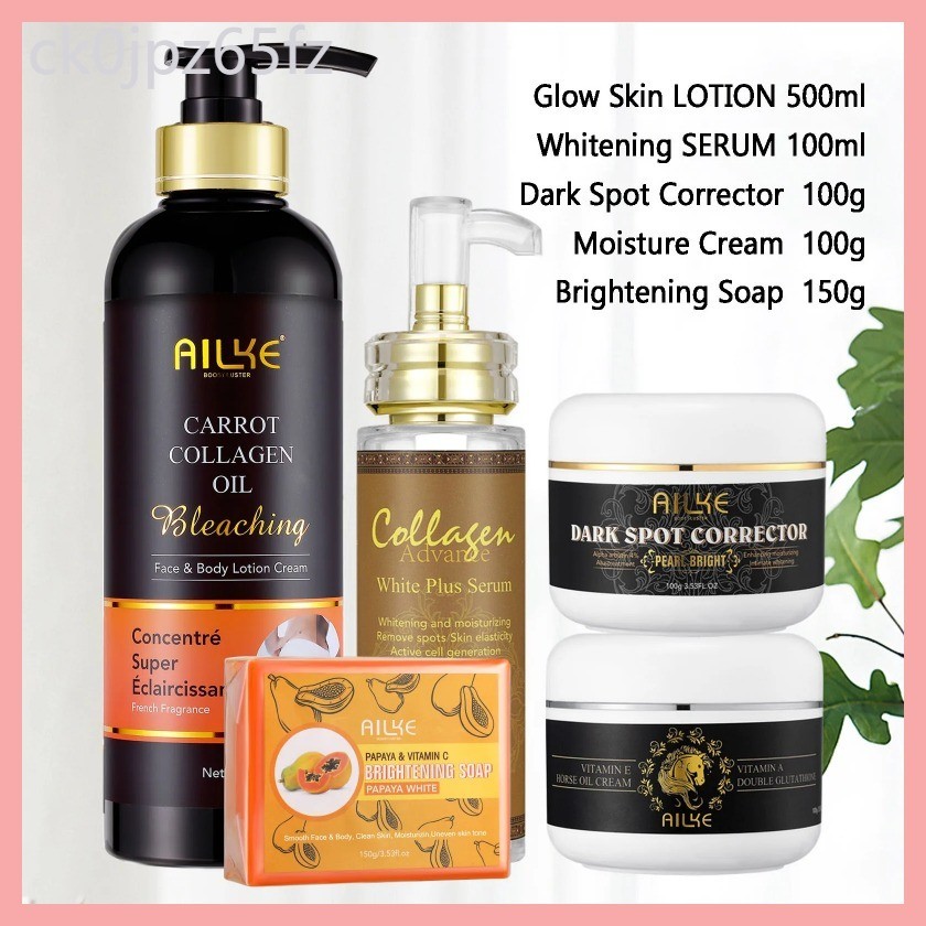 AILKE Collagen Skin Care, Whiten Skin, Remove Dark Spots, Stains, Get Radiant and Flawless Skin Wit