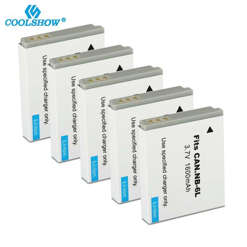 ❤️ แบตเตอรี่กล้อง NB 6L Nb-6L Nb6l 1600Mah สําหรับ Canon Power-Shot IXUS 310 Sx240 Sx275 Sx280