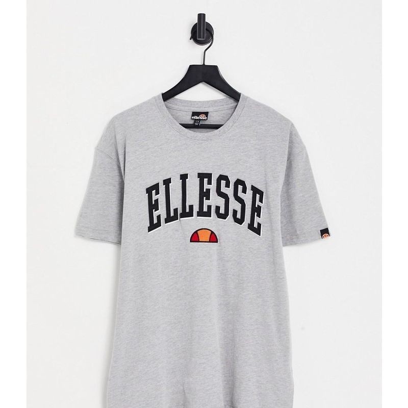 ในสต็อก ellesse Men ellesse collegiate Casual หลวมพิมพ์เสื้อยืด 608