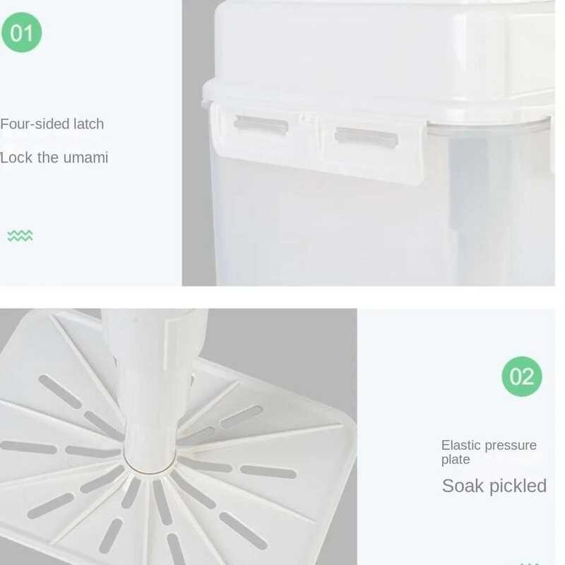 ❥ 4/5L โถดองกันรั่วสำหรับ Gherkin กะหล่ำปลีดองมะกอกภาชน