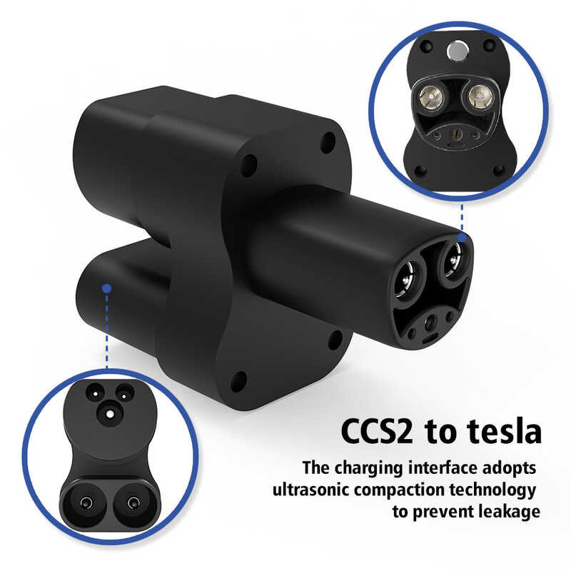 Ccs2อะแดปเตอร์ Tesla ตัวแปลงขั้วต่อที่ชาร์จรถยนต์ไฟฟ้า Ccs2กับอะแดปเตอร์เทสลา400a 1000V ราคา ถูกที่สุด ดีลบีเคเค แกลเลอรีภาพที่ 2