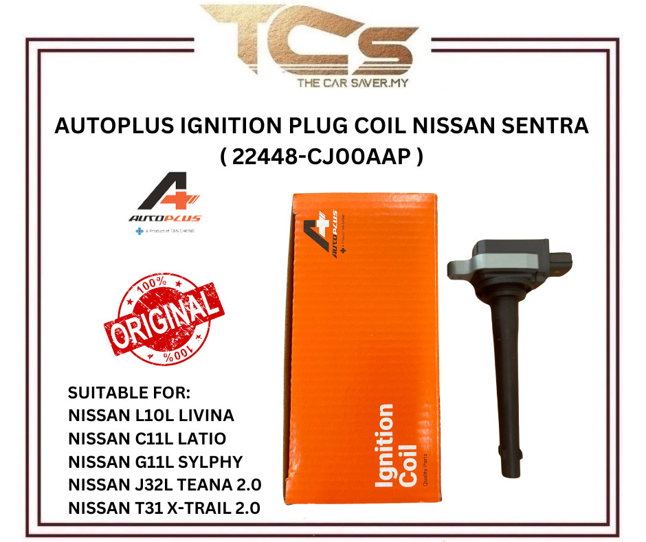 AUTOPLUS IGNITION PLUG COIL NISSAN L10L LIVINA C11L LATIO G11L SYLPHY J32L TEANA 2.0 T31 X-TRAIL 2.0