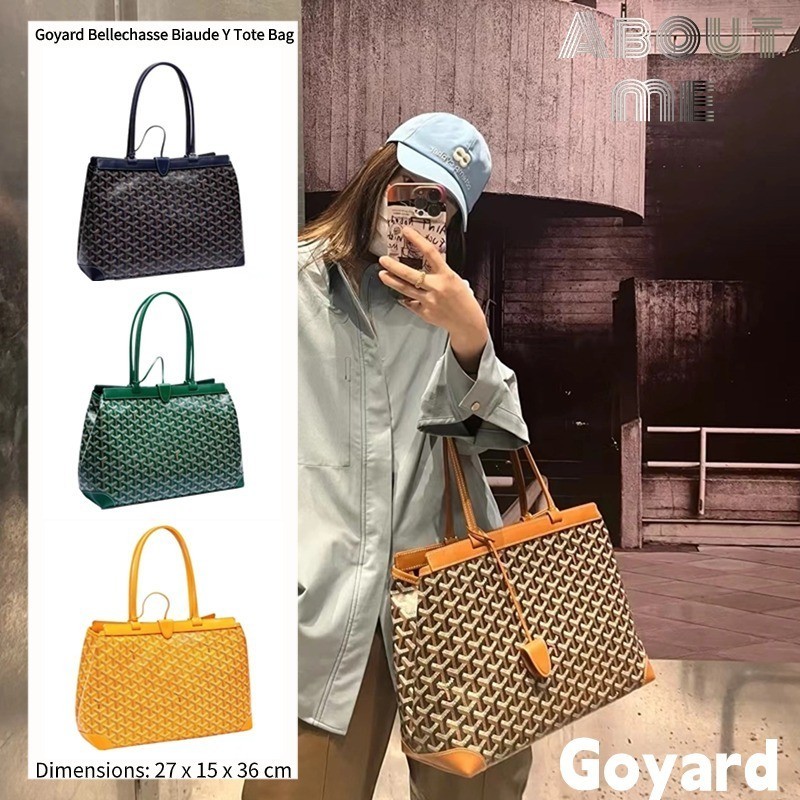 ♞โกย่า Goyard Bellechasse Biaude Y Tote Bagกระเป๋าถือผู้ชาย