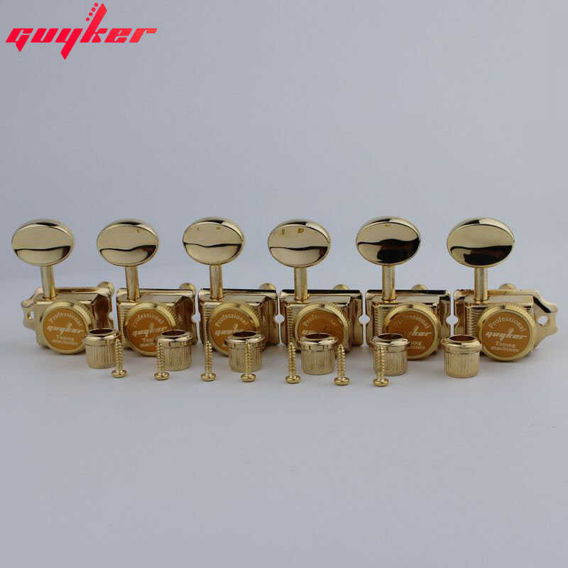 LY GUYKER Vintage Nickel Lock String Tuners Electric Guitar Hine Heads Tuners For ST TL Guitar Tuni
